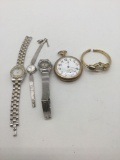 Nice collection of watches, equity pocket, benrus , omega , orient automatic, fashion