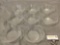 8 pc. Lot of vintage textured glass bowls, approx 7 x 2 in.