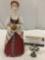 Vintage Russian female figure/ doll wit ethnic outfit, approx 10 x 4 in.