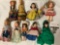 9 pc. lot vintage/antique dolls; Shirley Temple, Madame Alexander and more. see pics