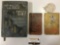 3 pc. Lot of antique books; Path of Life 1889 with steel plate illustrations, Forget-Me-Nots poetry