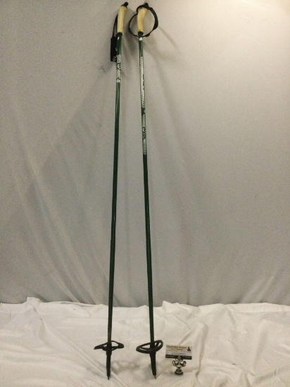 Excel ski poles, made in Finland, approx 60 x 4 in.