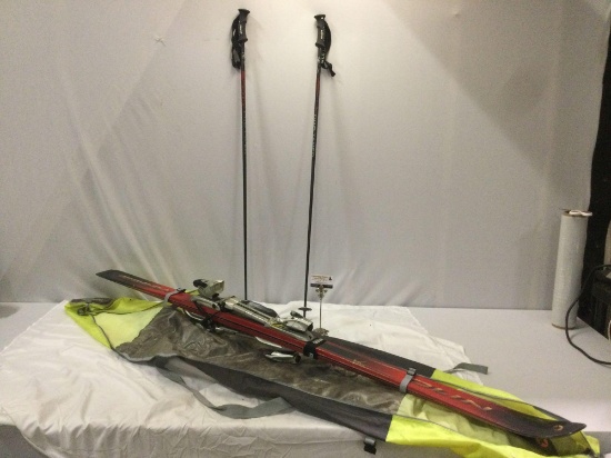 OLIN - SIERRA Variable Vpec snow skis w/ SALOMON 900s bindings, Scott Pro Taper poles & Marker
