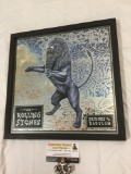 Framed The Rolling Stones - Bridges To Babylon glass tinted album cover art print