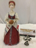 Vintage Russian female figure/ doll wit ethnic outfit, approx 10 x 4 in.