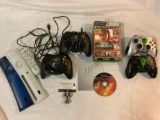 X Box lot of video game controllers / game discs / console faces.