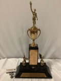 Vintage trophy, 1957 World championship timber carnival Albany, Oregon, WIMER