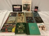 Mixed lot of vintage books; Gardening, art / history, Norman Rockwell, Elton Bennett.