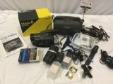 Sony video camera recorder hi8 LCM ? TRX with original box, case, cords, batteries, sold as is.