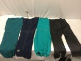 4 pc. lot of snow pants, size Large; Tyrolia Skiwear, The North Face, Columbia.