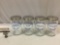 4 pc. lot if vintage GRAFCO glass medical supply jars w/ chrome lids, made in Hungary