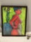 Framed original female nude painting by Daniel Weismehl, approx 17 x 21 in.