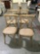 Nice set of 4 bentwood chairs with woven seats