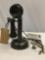 Antique 1908 American Electric telephone w/ receiver, cords, wiring diagram, see pics