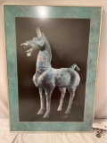 Framed photo print of horse sculpture art The Magnificent Bronze 1988