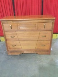 Antique circa 1920s Art Deco dresser w/ original hardware and casters Nice piece