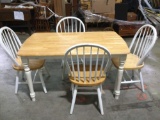 County style kitchen table w/ 4 chairs 54x29x 32