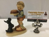 Mid century vintage GOEBEL M.I. Hummel figurine Begging For His Share mk2, Germany, 9