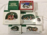 7 pc. lot of Department 56 Christmas Holiday Dickens Village Minature figures in box. Duck Pond &