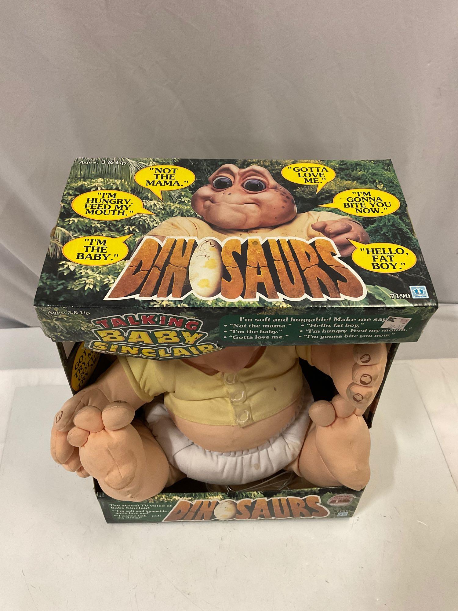 Talking baby sinclair on sale doll for sale