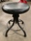 Antique Hamilton MFG CO adjustable stool, approx 18 x 18 in.