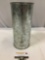 Vintage tin metal planter vase, approximately 5.5 x 12in.