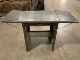 Vintage Cole-Steel small steel drop-leaf desk w/ drawer, approx 23 x 17 x 25 in.