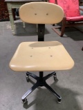 antique Garrett tubular products rolling metal frame office chair