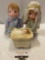 3 pc. lot of Precious Moments Nativity dolls; Mary, Joseph, Baby Jesus, see pics