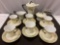 15 pc. vintage Hutschenreuther Selb Bavaria porcelain tea set , seats 6