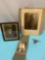 3 pc. lot of antique portrait photographs , approx 8 x 9.5 in. largest.