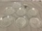 7 pc. lot of vintage Crystal plates, approx 10 in.