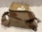 Duck Covers - brown Patio square table cover, approx 92 x 92 x 32 in. Good condition.