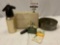 2 pc. vintage lot; Soda King club soda maker, Ovenex metal cake ring. INV 2203