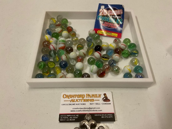 Vintage glass toy marbles, see pics.