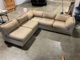 2pc Sectional Couch, shows some wear