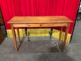 Solid pine sofa table with one drawer see pics