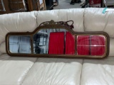 Beautiful Antique wall hanging mirror with beveled glass and in good condition