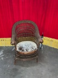 Antique rattan style chair
