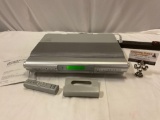 SONY FM/AM CD Kitchen Clock Radio w/ remote / manual, tested/working, approx 15 x 12 x 3 in.