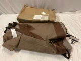 Duck Covers - brown Patio square table cover, approx 92 x 92 x 32 in. Good condition.