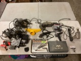 11 pc. lot of unused electric shop tools; SKIL Recipro Saw, Task Force 1 inch belt sander, Black &