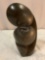 Hand Carved African Stone resting lovers Sculptures Signed by Artist