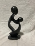 Hand Carved African Stone Sculpture Parent and child Signed by Artist