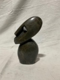 Hand Carved African Stone Shona art bust sculpture Signed by Artist