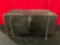 Vintage custom wood crate with metal handle Magician?s stag prop from collection of John Pomeroy