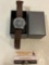 Men?s wrist watch w/ box, sold as is.