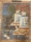 Vintage Thai temple print marked: Sakabab, approx 14.5 x 17.5 in.