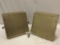 Vintage set of AUDIOMATIC gold tone stage monitor speakers, nice condition, sold as is