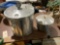 Pair of presto pressure cookers one small one large as is